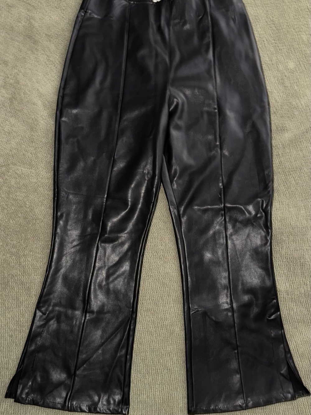 Abercrombie & Fitch Black Vegan Leather Pants